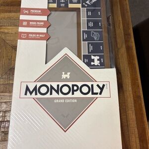 New Monopoly Grand Edition Wooden Folding Board Game
